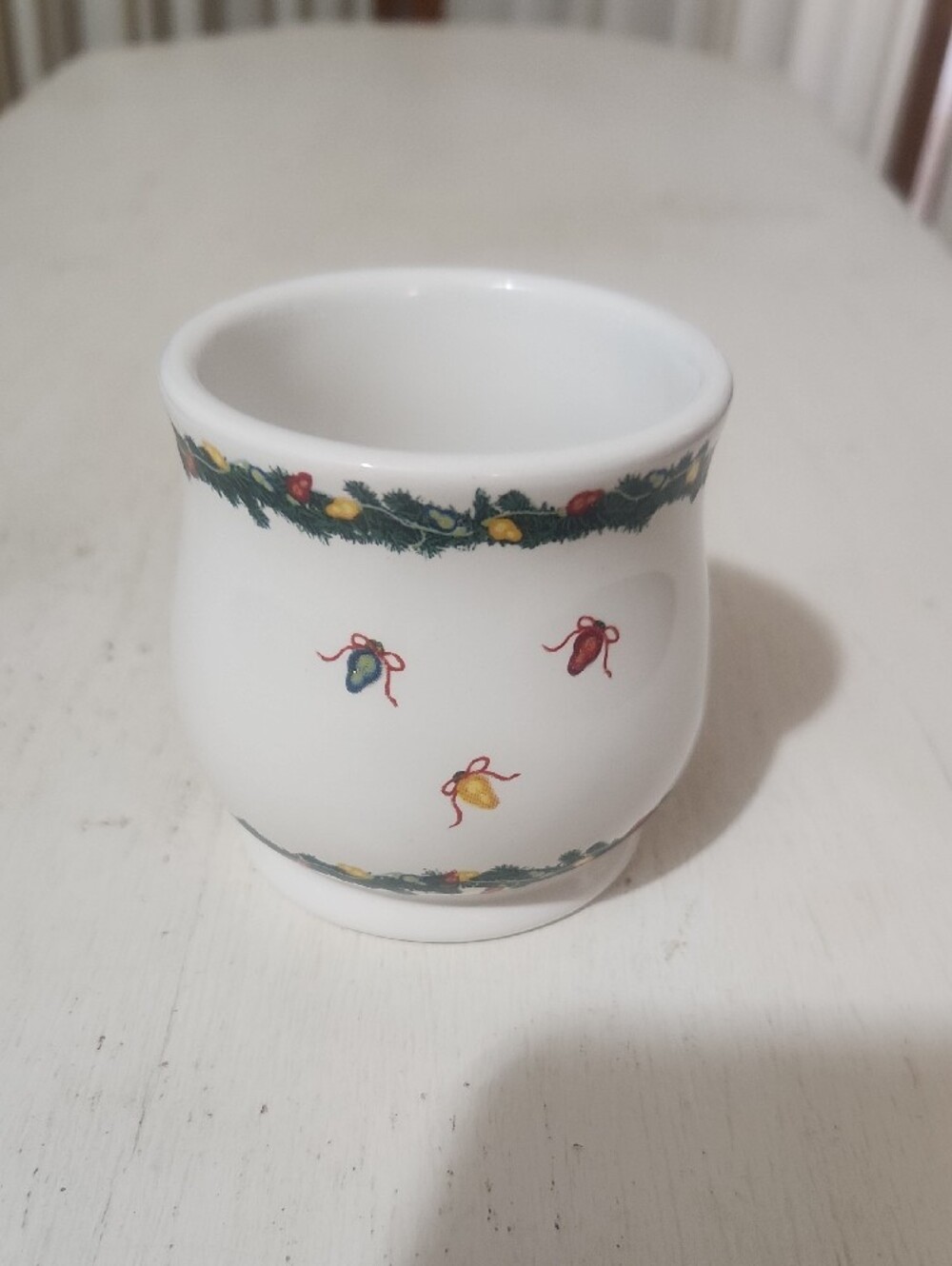 Vintage The White Barn Candle Co Ceramic Snowman Votive Candle Holder Holiday - Picture 3 of 9